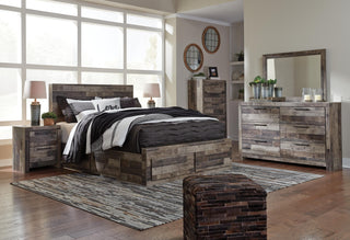 Derekson Panel Bed with 4 Storage Drawers - Queen