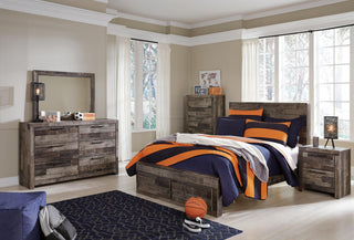 Derekson Panel Bed with 2 Storage Drawers - Full