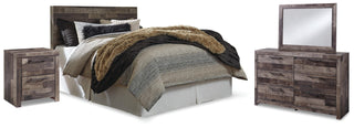 Derekson Queen Panel Headboard, Dresser, Mirror and Nightstand