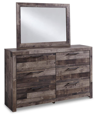 Derekson Full Panel Storage Bed, Dresser, Mirror and 2 Nightstands