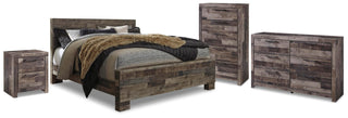 Derekson Queen Panel Storage Bed, Dresser, Chest and Nightstand