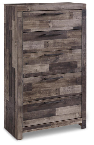 Derekson Queen Panel Storage Bed, Dresser, Chest and Nightstand