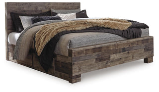Derekson Panel Bed with 2 Side Storage - King
