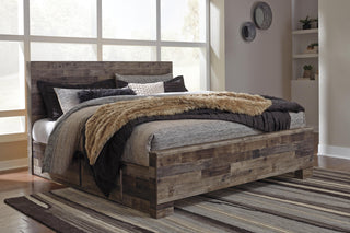 Derekson Panel Bed with 2 Side Storage - Queen