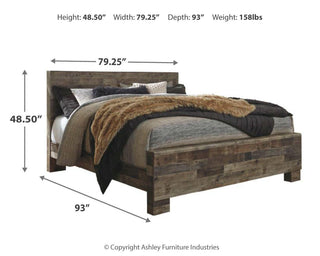 Derekson Panel Bed - King