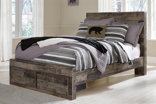 Derekson Panel Bed with 2 Storage Drawers - Full