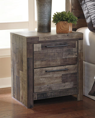 Derekson King Panel Storage Bed, Dresser, Mirror, Chest and 2 Nightstands