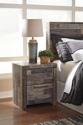 Derekson Full Panel Storage Bed, Dresser, Mirror and 2 Nightstands