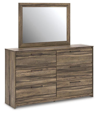 Elbrim King Panel Bed, Dresser, Mirror and 2 Nightstands