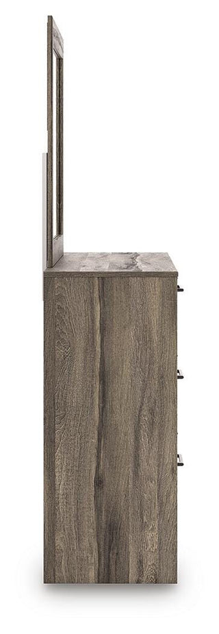 Elbrim King Panel Bed, Dresser, Mirror and Nightstand