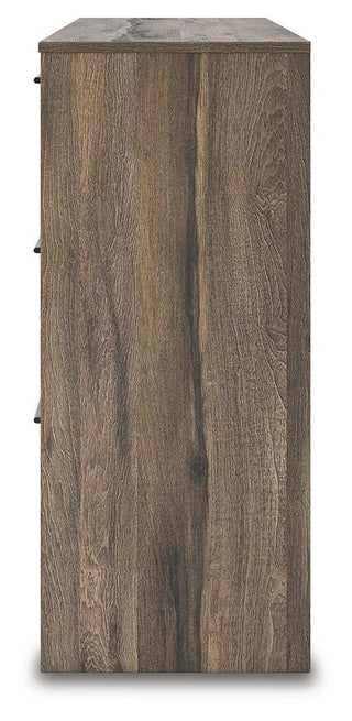 Elbrim King Panel Storage Bed, Dresser and Nightstand