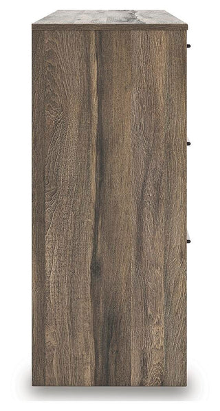 Elbrim King Panel Storage Bed, Dresser and Nightstand