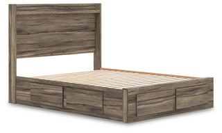 Elbrim Queen Panel Storage Bed, Dresser and Mirror