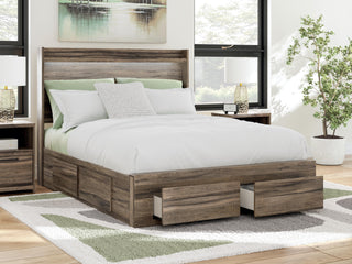 Elbrim Queen Panel Storage Bed, Dresser and Mirror