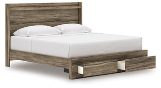 Elbrim King Panel Storage Bed, Chest and Nightstand