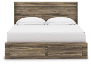 Elbrim King Panel Storage Bed, Dresser and Nightstand