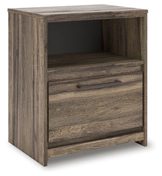 Elbrim King Panel Storage Bed, Dresser and Nightstand