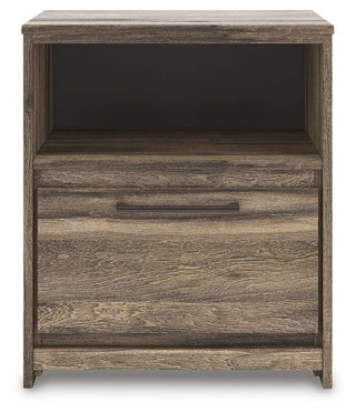 Elbrim King Panel Storage Bed, Dresser and Nightstand