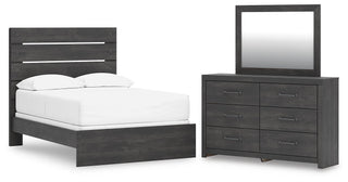 Hollivern Full Panel Bed, Dresser and Mirror