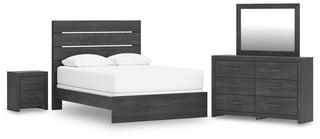 Hollivern Queen Panel Bed, Dresser, Mirror and Nightstand