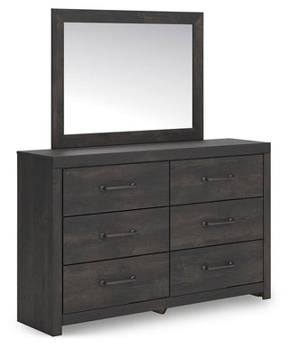 Hollivern Queen Panel Bed, Dresser, Mirror and Nightstand