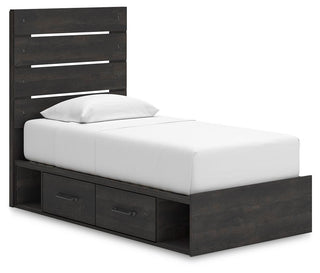 Hollivern Twin Panel Storage Bed, Dresser, Mirror and Chest