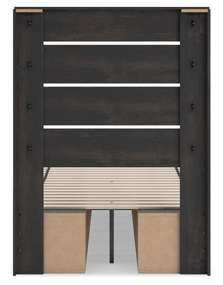 Hollivern Twin Panel Bed with Storage