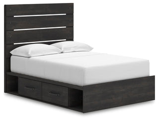 Hollivern Twin Panel Bed with Storage