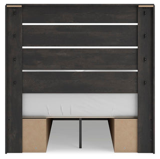 Hollivern Twin Panel Bed with Storage