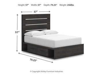 Hollivern Twin Panel Bed with Storage