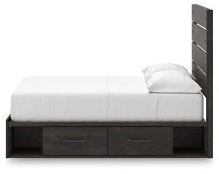 Hollivern Twin Panel Bed with Storage