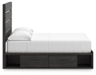 Hollivern Twin Panel Bed with Storage