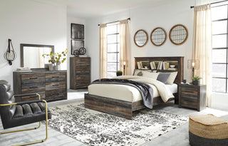 Drystan Bookcase Bed - Queen