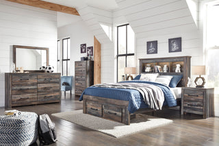 Drystan Bookcase Bed with 2 Storage Drawers - Full