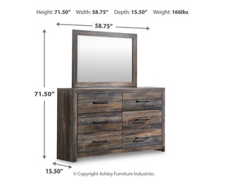 Drystan King Bookcase Storage Bed, Dresser, Mirror, Chest and 2 Nightstands