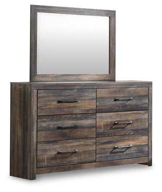 Drystan Full Panel Bed, Dresser and Mirror