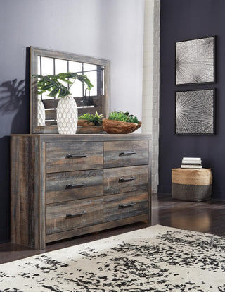 Drystan Queen Panel Bed, Dresser, Mirror, Chest and Nightstand
