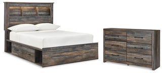 Drystan Full Bookcase Storage Bed and Dresser
