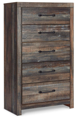 Drystan Queen Bookcase Storage Bed, Dresser, Mirror, Chest and Nightstand