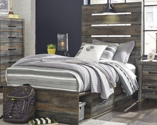 Drystan Panel Bed with 4 Storage Drawers - Twin
