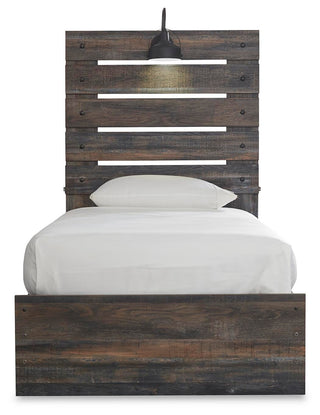 Drystan Panel Bed with 4 Storage Drawers - Twin