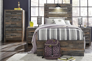 Drystan Panel Bed with 4 Storage Drawers - Twin