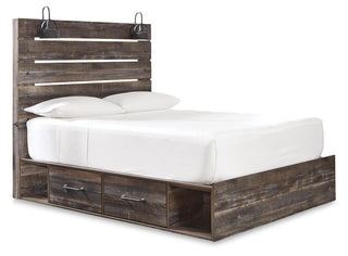 Drystan Panel Bed with 4 Storage Drawers - Queen