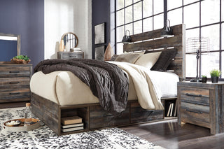 Drystan Panel Bed with 4 Storage Drawers - Queen