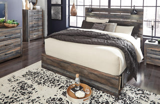 Drystan Queen Panel Bed with 2 Storage Drawers