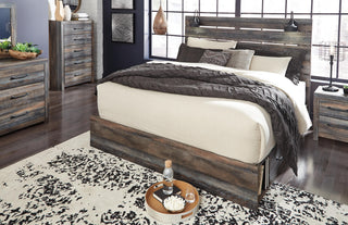 Drystan Panel Bed with 4 Storage Drawers - King