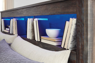 Drystan Bookcase Headboard - Queen