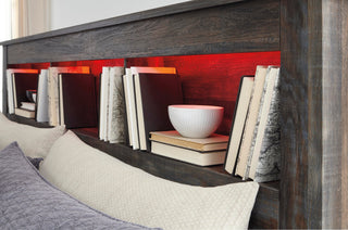 Drystan Bookcase Headboard - Queen