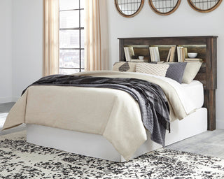 Drystan Bookcase Headboard - Queen