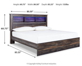 Drystan King Panel Bed, Dresser, Mirror and 2 Nightstands
